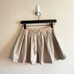 Y2K Justice Khaki Mini Skort Pleated Preppy Retro Womens Size Small